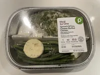 Spinach & Feta Cheese-Stuffed Chicken with Green Beans & Lemon Butter
