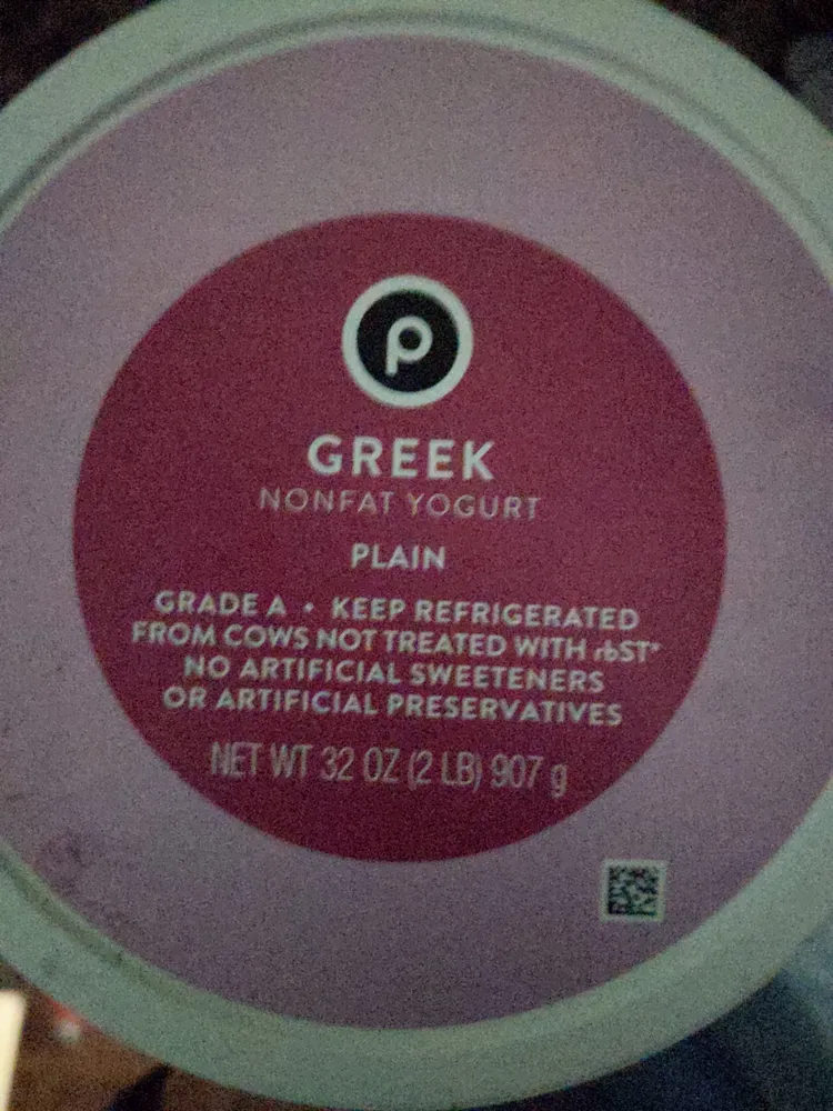 Greek Nonfat Yogurt Plain