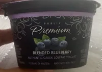 Premium blended blueberry authentic greek lowfat yogurt