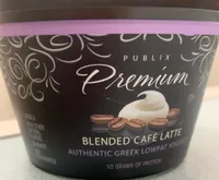 Premium blended cafe latte authentic greek lowfat yogurt
