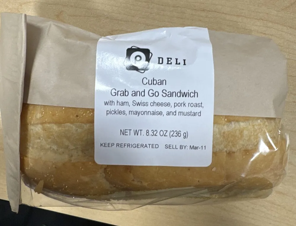 Cuban Grab and Go Sandwich
