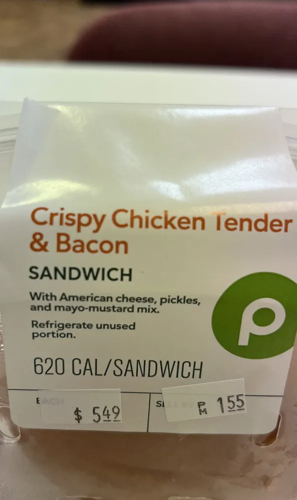 Crispy Chicken Tender & Bacon Sandwich