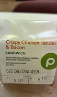 Crispy Chicken Tender & Bacon Sandwich