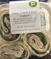 Turkey cheddar bacon pinwheels