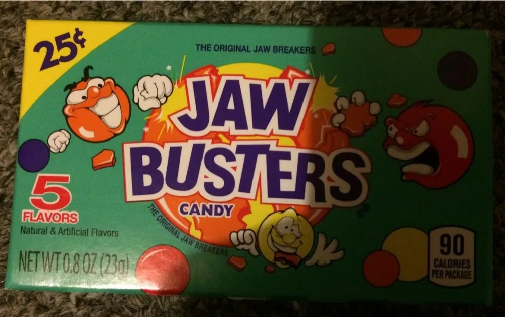 Jaw busters, jaw breakers cand