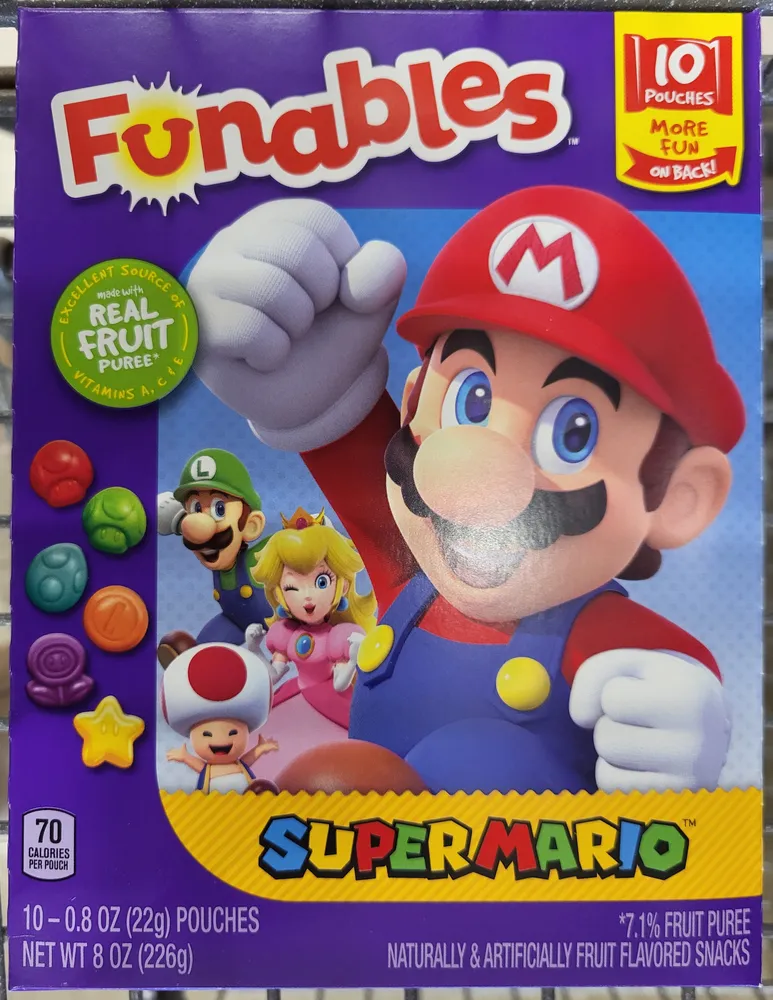 Funables Super Mario Fruit Snacks