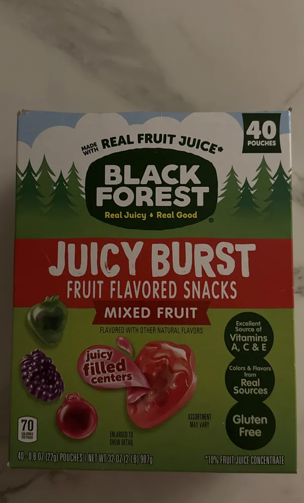 Juicy Burst Fruit Flavored Snacks Mixed Fruit