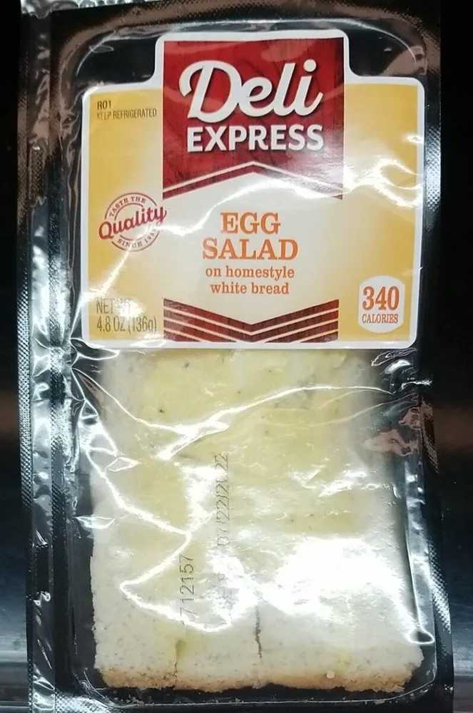 Egg Salad on homestyle white bread