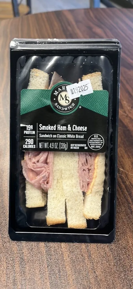 Smoked Ham & Cheese Sandwich on Classic White Bread