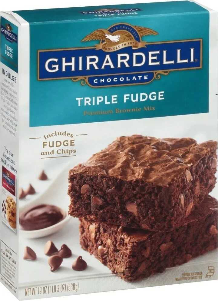 Triple fudge brownie mix