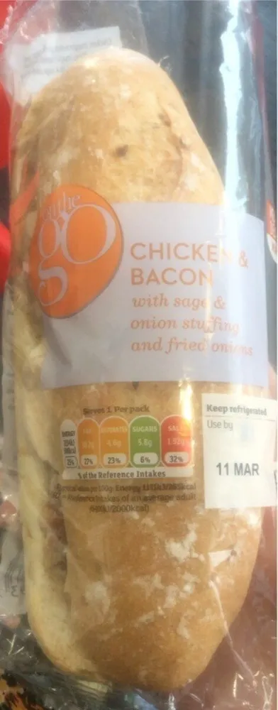 Chicken and Bacon baguette