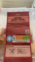 Diced beef shin