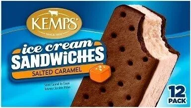 ice cream SANDWICHES SALTED CARAMEL