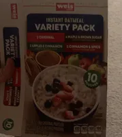 Instant oatmeal variety pack