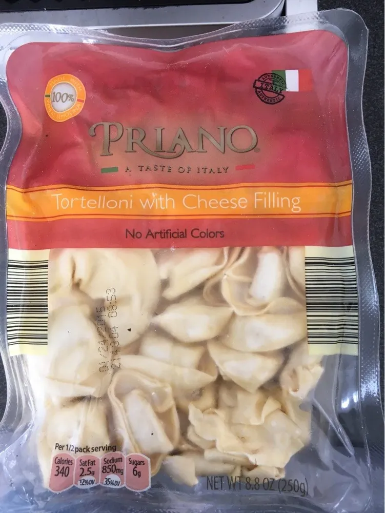 Tortelloni with cheese filling
