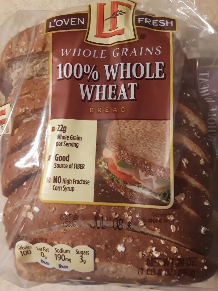 100% whole wheat bread