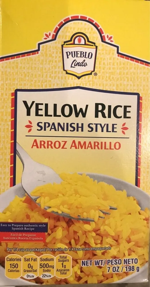 Spanish style yellow rice, spanish style
