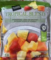 Unsweetened pineapple, mango, strawberries, papaya tropical blend, unsweetened