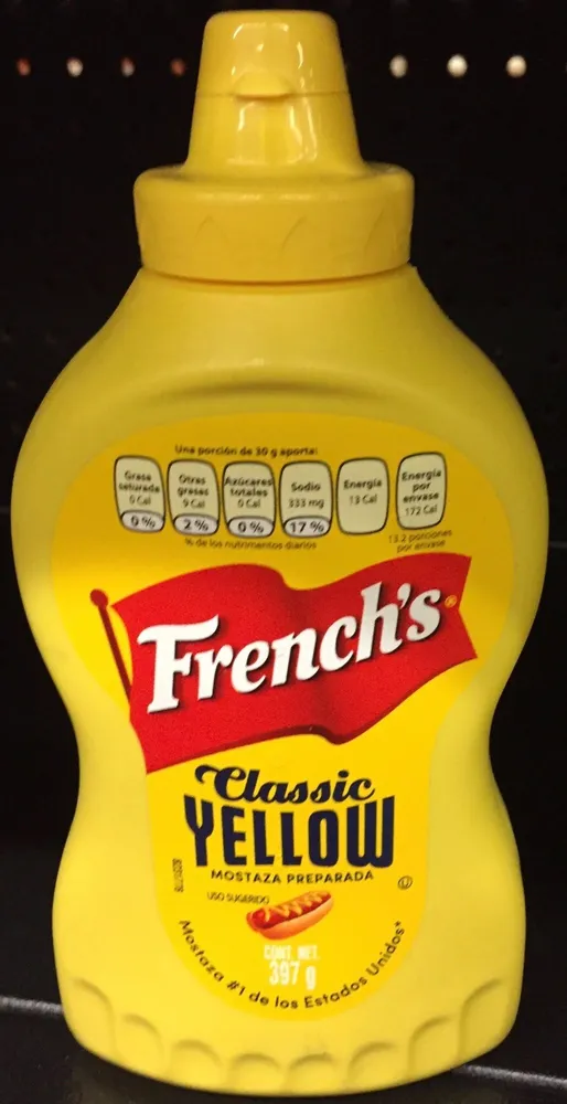 Mostaza Classic Yellow Botella Plástica 396 GR
