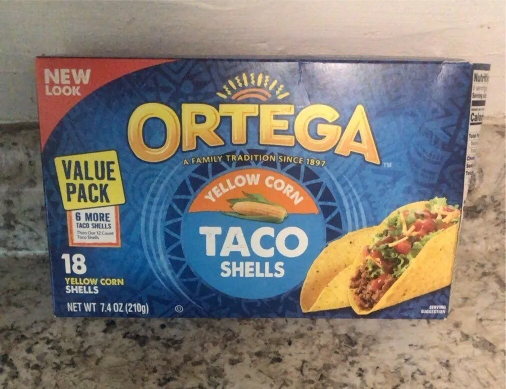 Yellow corn taco shells