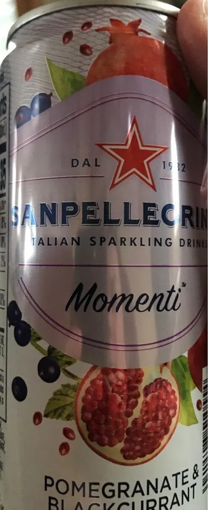 Pomegranate & blackcurrant momenti italian sparkling drinks, pomegranate & blackcurrant