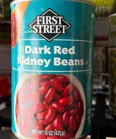 Kidney beans, dark red