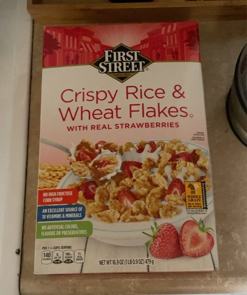 Crispy Rice and Wheat Flakes