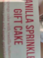 Vanilla sprinkle gift cake