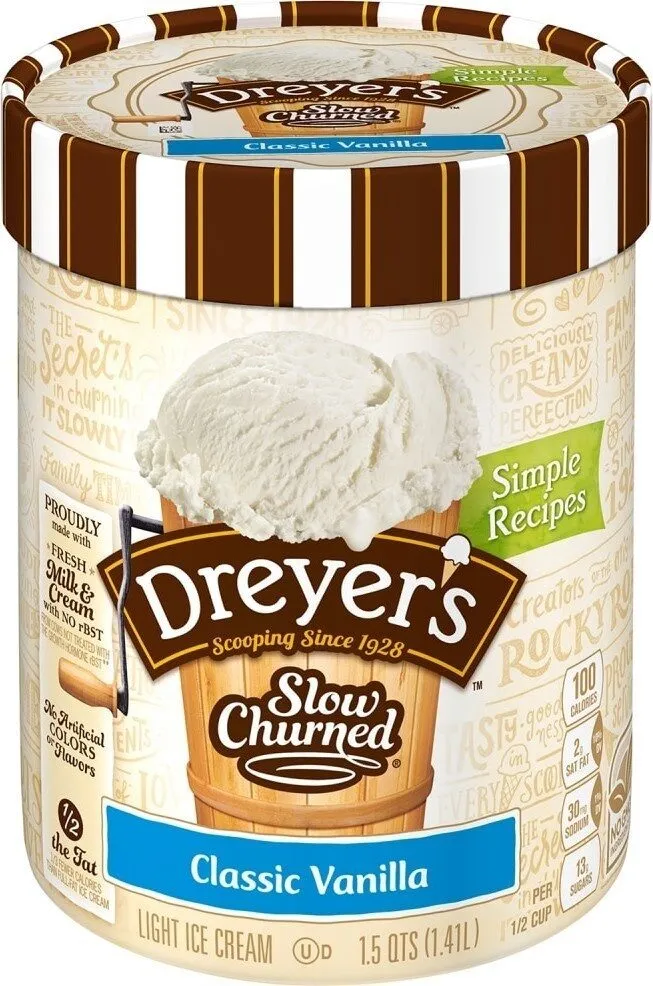 1/2 fat ice cream