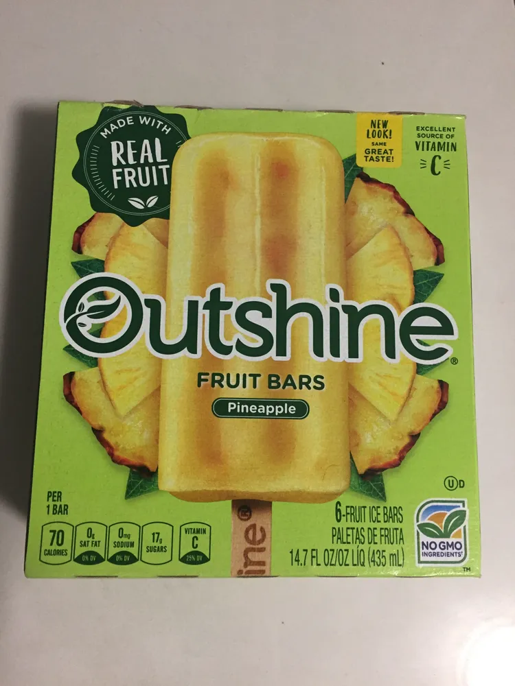 Outshine Fruit Bars Pineapple