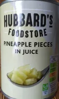 Pineapple pieces in juce