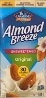 Almond Breeze Almondmilk Unsweetened Original/Orginale Aseptic