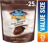 Oven Roasted Dk chocolate Dusted Almonds dark chocolate flavored