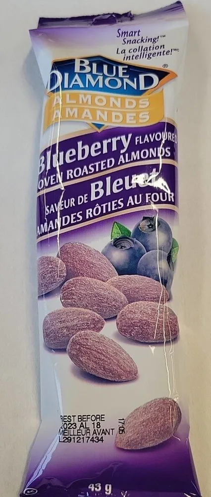 Amandes Rôties au four saveur de bleuet