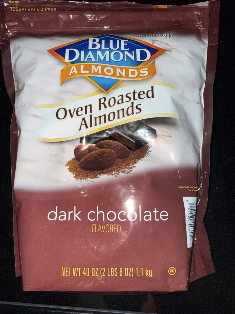 Oven Roasted Almonds dark chocolate