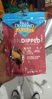 Thin Dipped Almonds Double Dark Chocolate