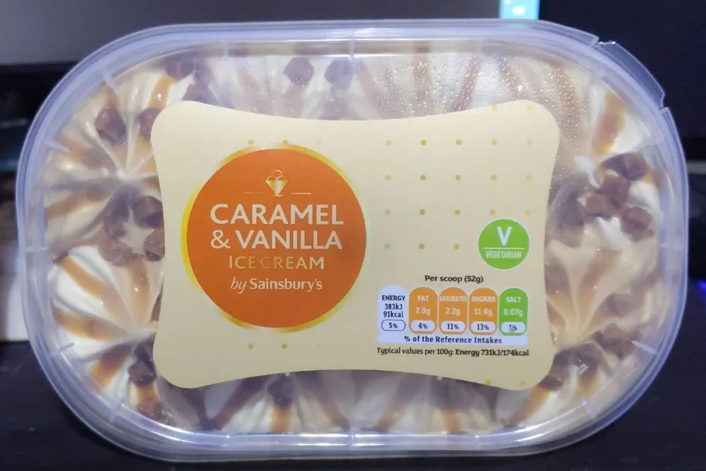 Caramel & Vanilla Ice Cream