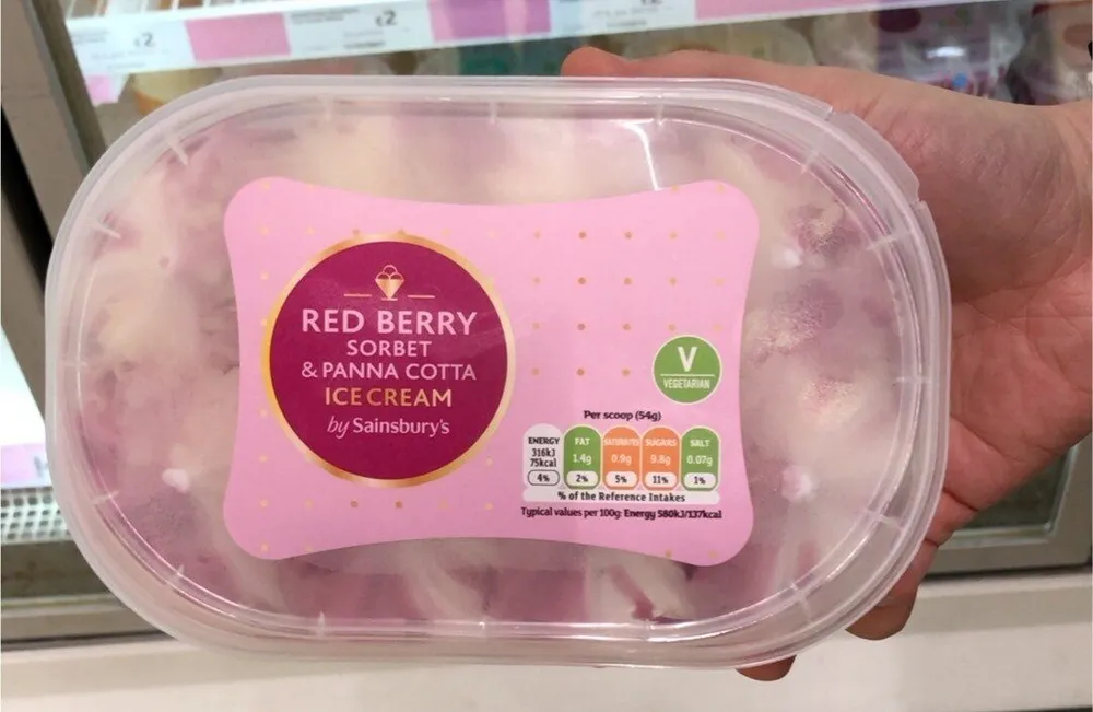 Red berry sorbet