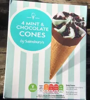 Mint&chocolate cones
