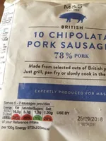Pork Chipolatas