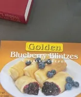 Golden, Filled Crepes, Blueberry Blintzes