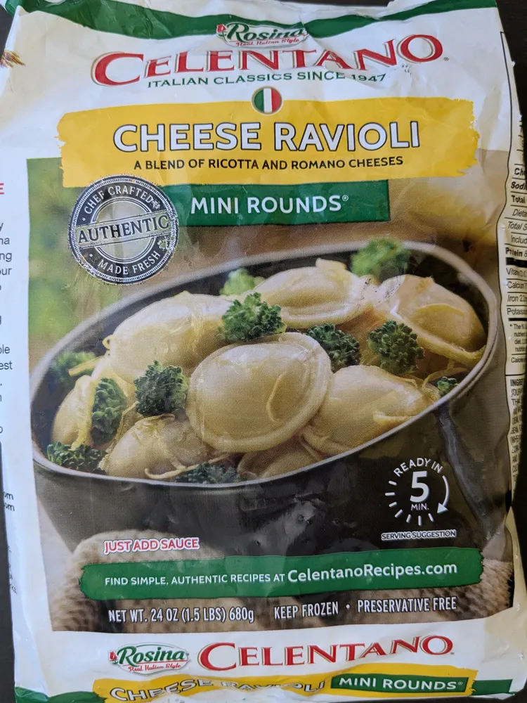 Cheese Ravioli Mini Rounds