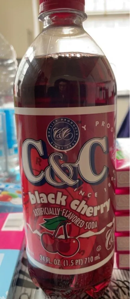 Blqck cherry artificial black soda