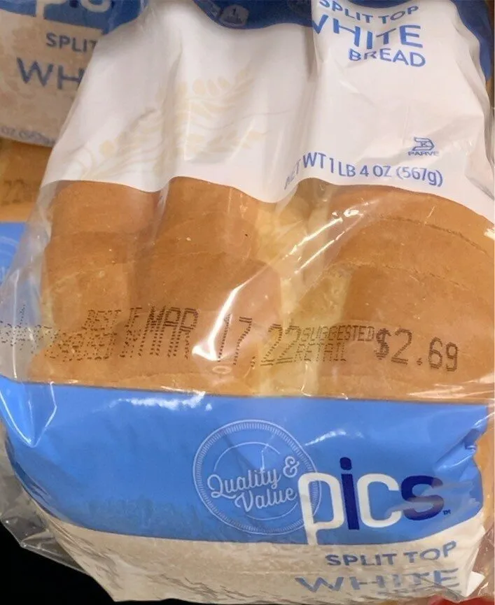 Pics Split Top White Bread