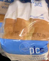 Pics Split Top White Bread