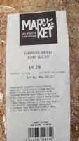 Farmer wheat loaf sliced