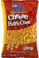 Hulless cheddar cheese puff'n corn