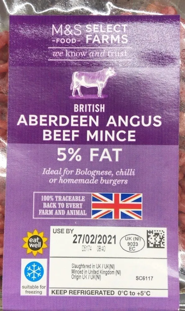 Aberdeen Angus Beef Mince 5% Fat