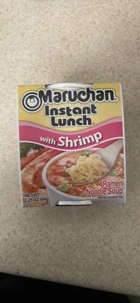 Instant Lunch with Shrimp