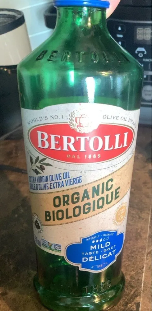 Bertolli mild extra virgin organic glass 12x .750l canada